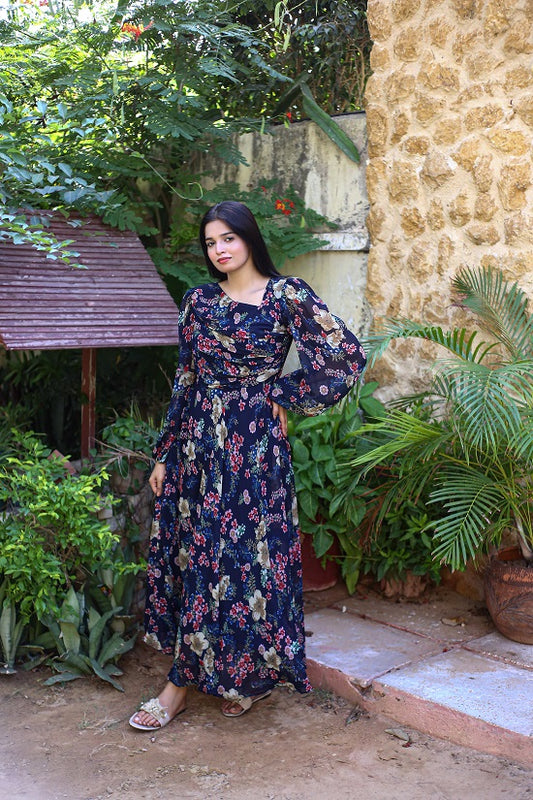 FLIRTY NAVYBLUE FLORAL