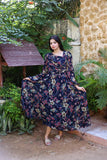 FLIRTY NAVYBLUE FLORAL