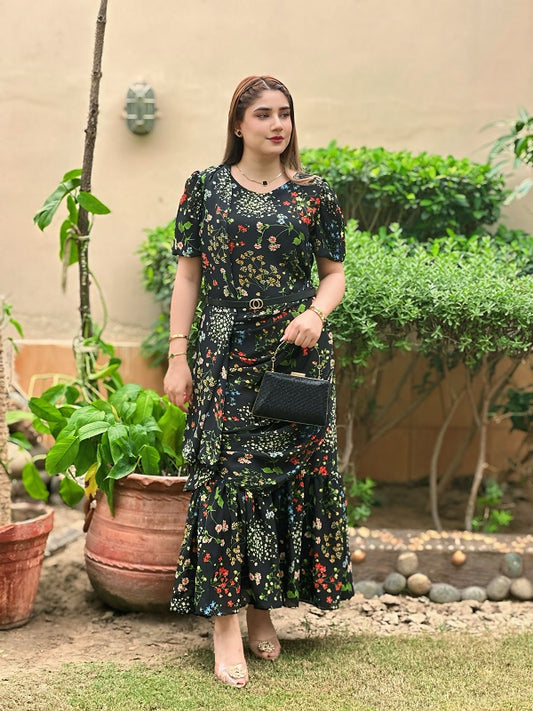 FLORAL SAREEE DRESS