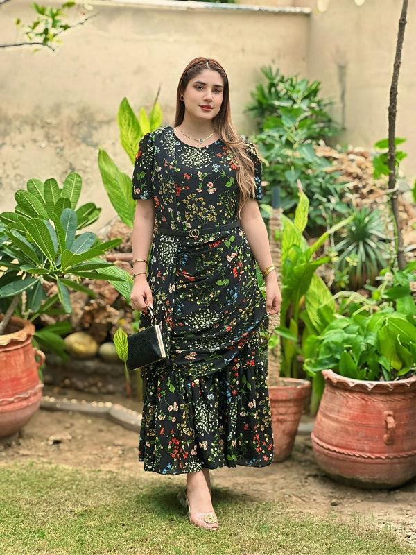 FLORAL SAREEE DRESS