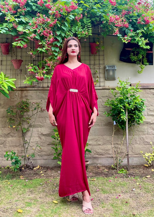 RED BOLD KAFTAN