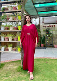 RED BOLD KAFTAN