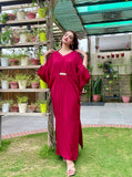 RED BOLD KAFTAN