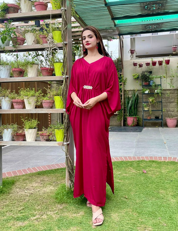 RED BOLD KAFTAN