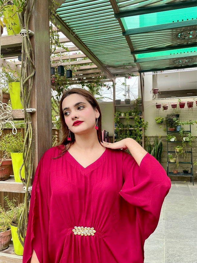 RED BOLD KAFTAN