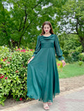 FLOWY GREEN DRESS