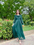 FLOWY GREEN DRESS
