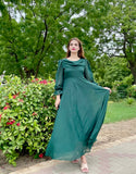 FLOWY GREEN DRESS