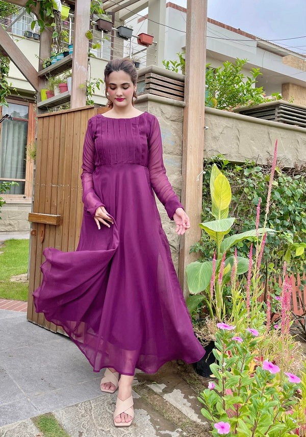 STRAIGHT PLEATED DRESS