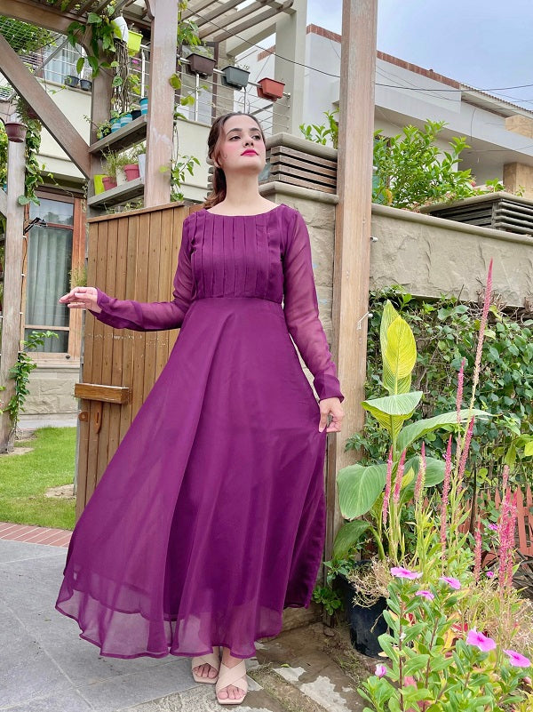 STRAIGHT PLEATED DRESS