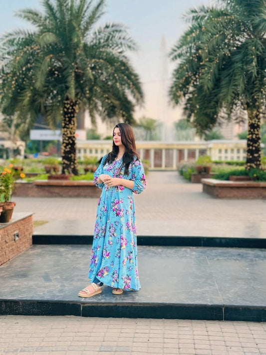 BLUE FLORAL FROCK