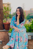 BLUE FLORAL FROCK