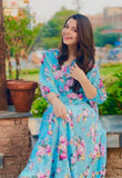 BLUE FLORAL FROCK