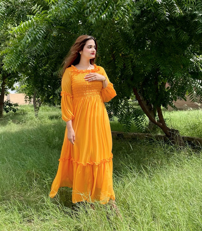 CANARY SMOCKED FROCK