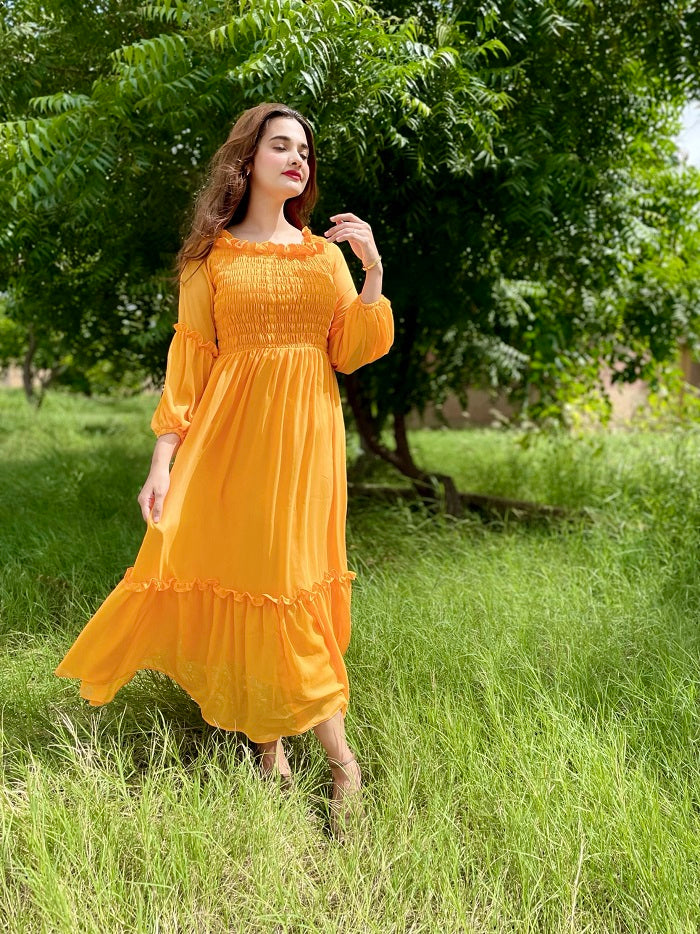 CANARY SMOCKED FROCK