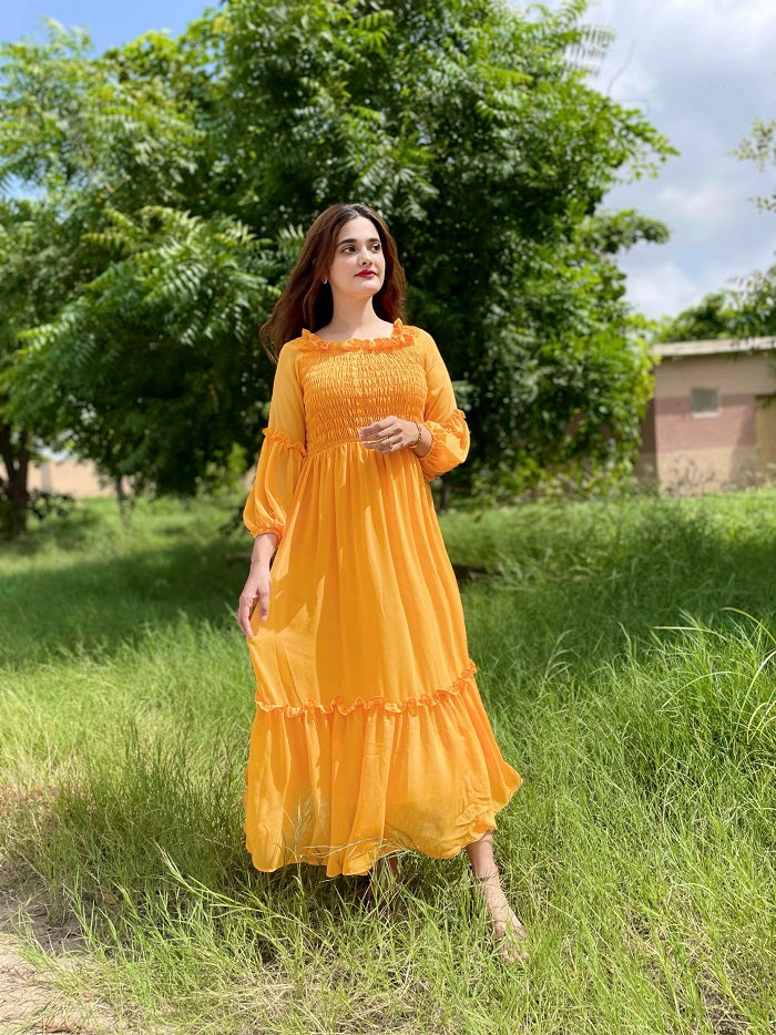 CANARY SMOCKED FROCK