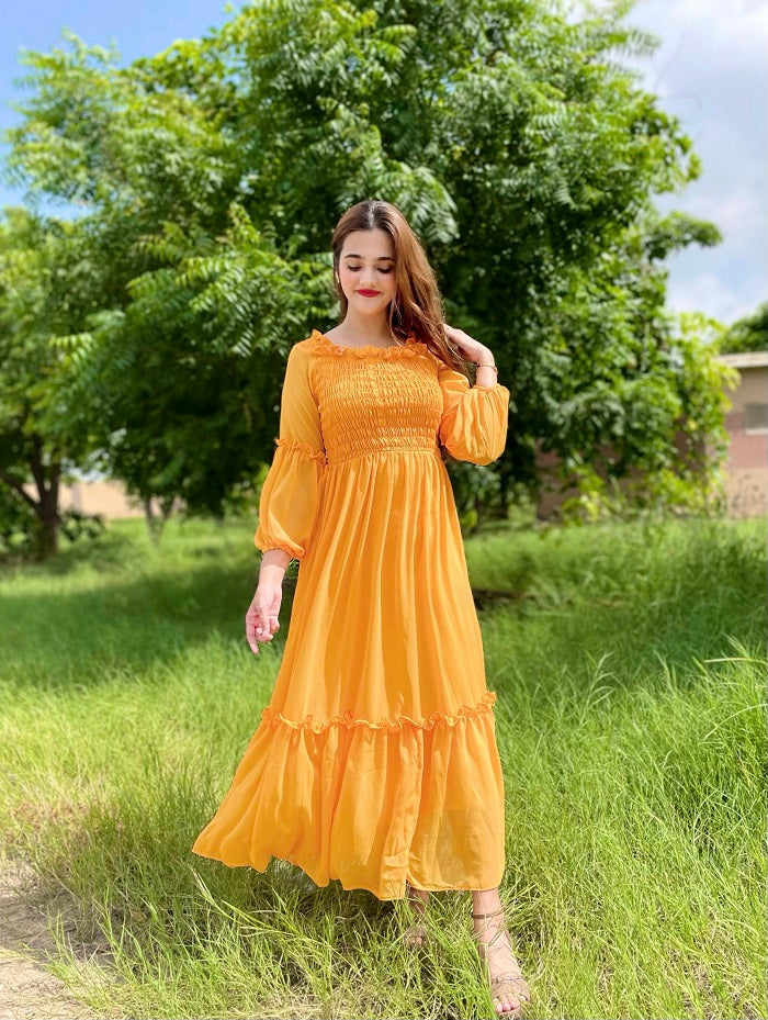 CANARY SMOCKED FROCK