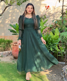 ROUND NECK SIDE KNOT DRESS