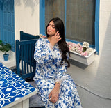 FOREVER FLORAL KAFTAN DRESS