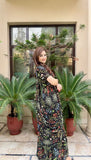 FLORAL PRE - DRAPED - SAREE GOWN