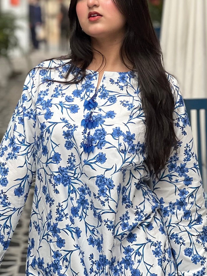 FOREVER FLORAL KAFTAN DRESS