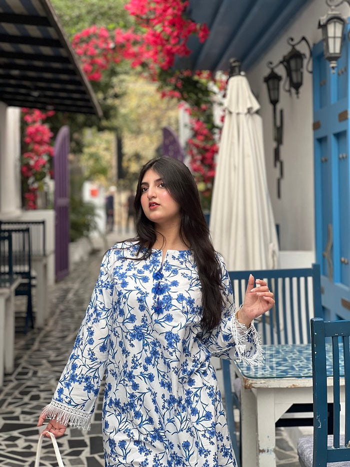 FOREVER FLORAL KAFTAN DRESS