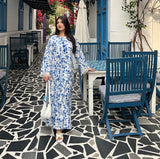 FOREVER FLORAL KAFTAN DRESS