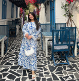 FOREVER FLORAL KAFTAN DRESS