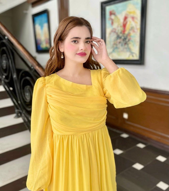 YELLOW FLIRTY FRILL