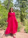 RED FLIRTY FRILL