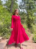 RED FLIRTY FRILL