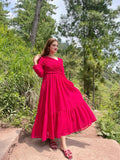 RED FLIRTY FRILL