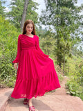 RED FLIRTY FRILL