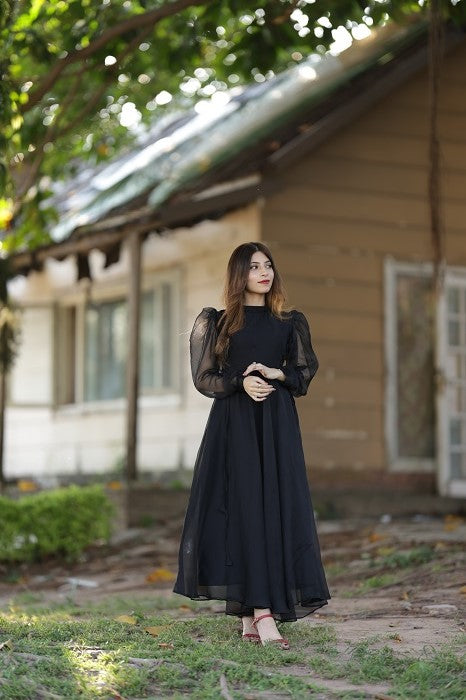 BLACK KNOT DRESS
