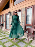 GREEN KNOT DRESS
