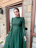 GREEN KNOT DRESS