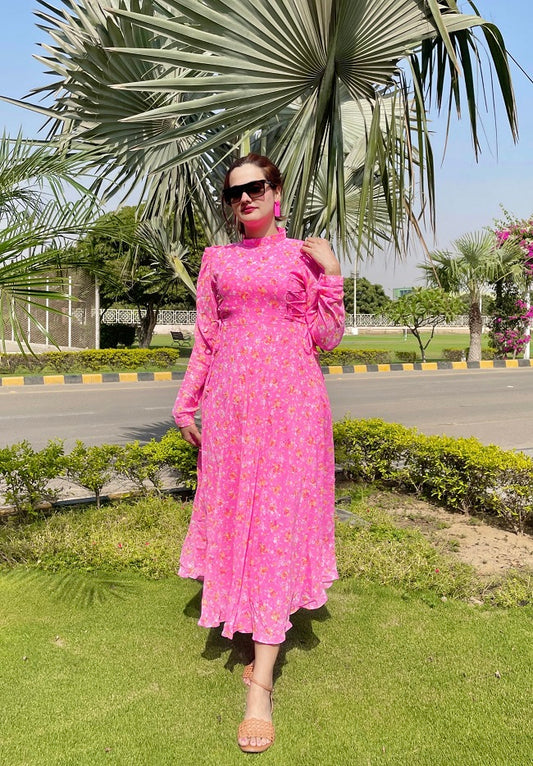 SHOCKING KNOT DRESS