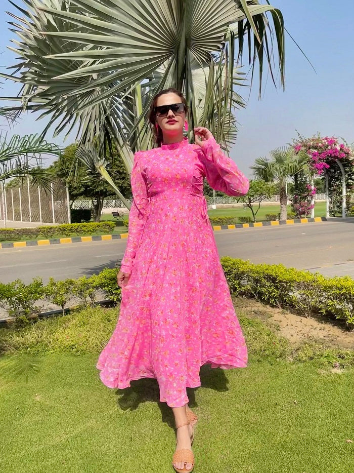 SHOCKING KNOT DRESS