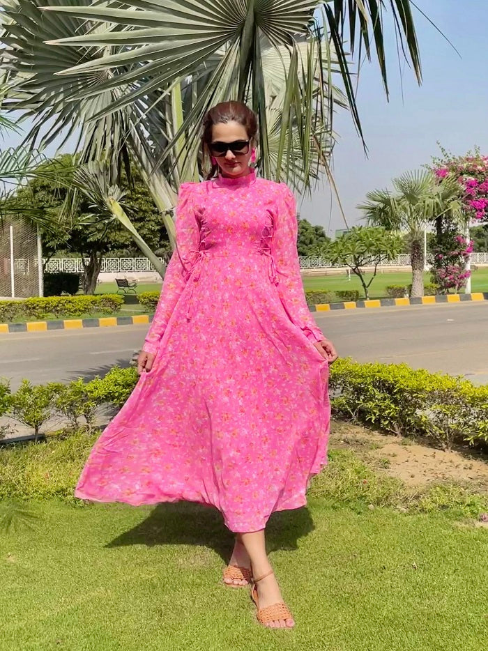 SHOCKING KNOT DRESS