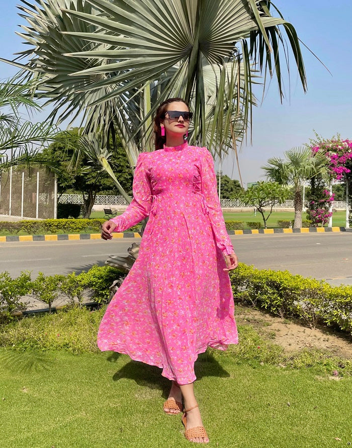 SHOCKING KNOT DRESS
