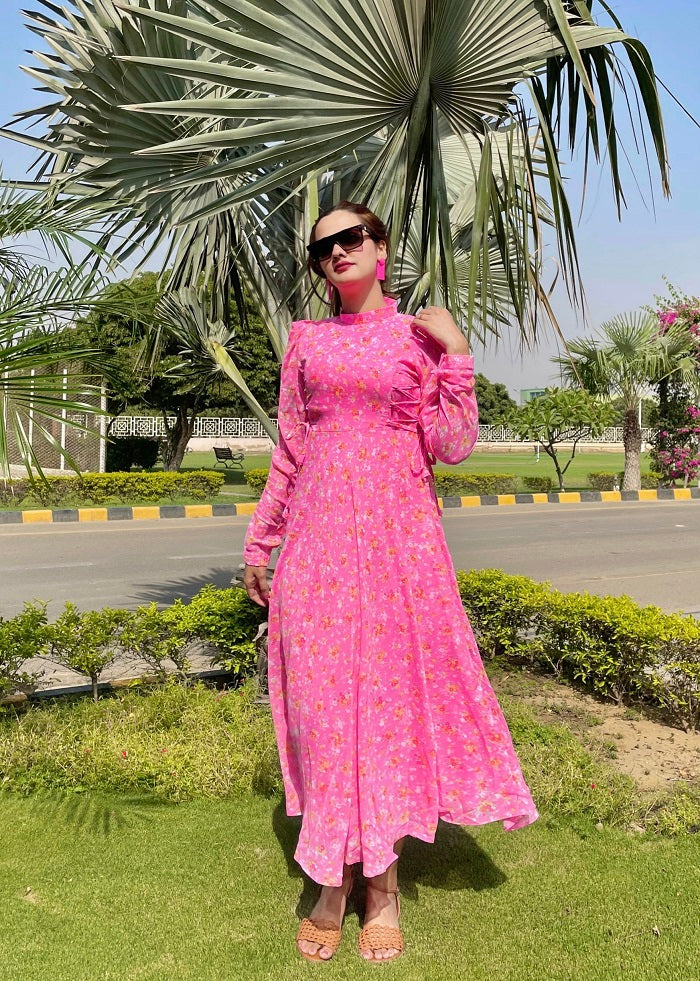 SHOCKING KNOT DRESS