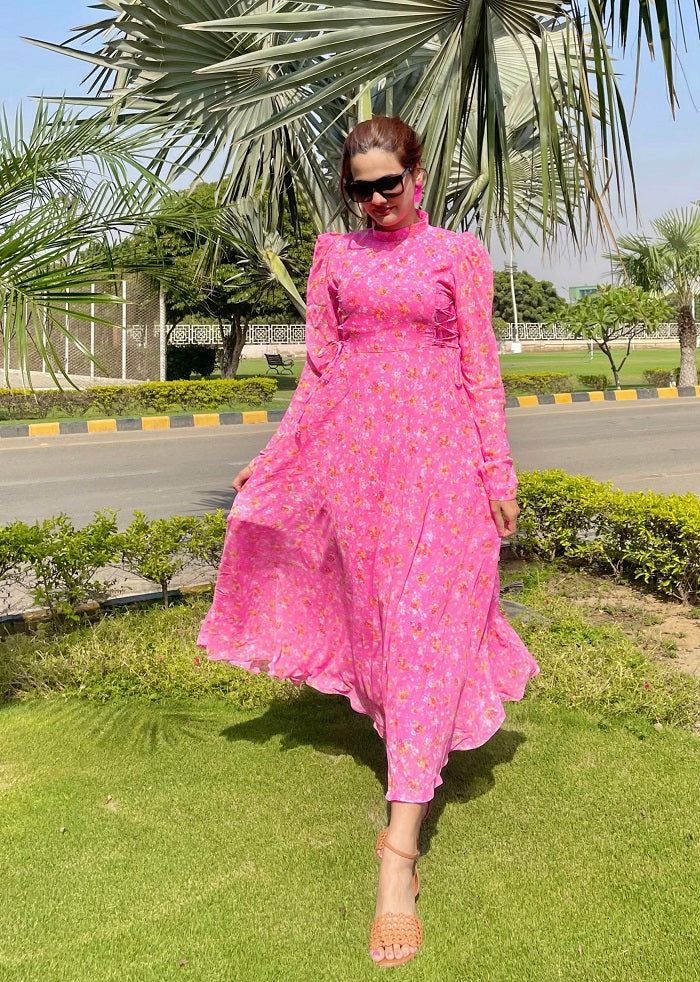 SHOCKING KNOT DRESS
