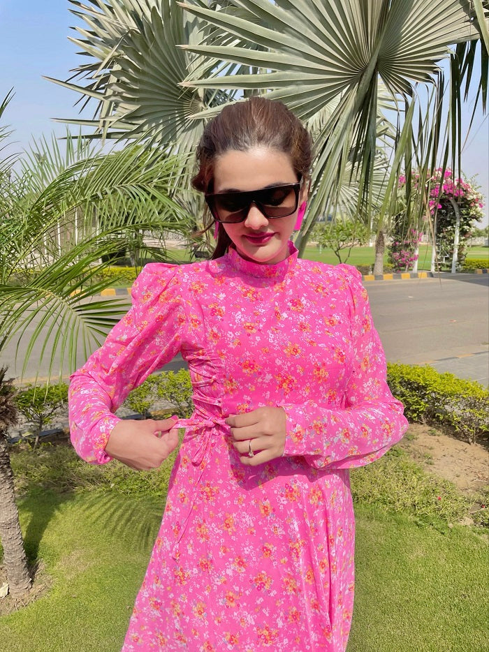 SHOCKING KNOT DRESS