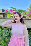PINK SPIKE COLLAR