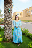 CHARMING BLUE FLORAL DRESS