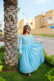 CHARMING BLUE FLORAL DRESS