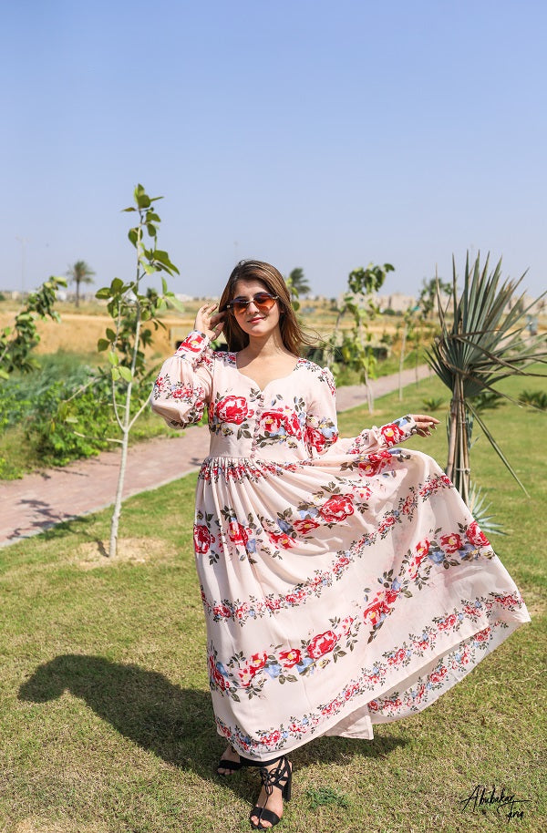 PINK BLOSSOMS DRESS