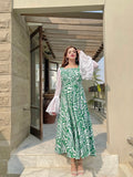GREEN ZEBRA DRESS