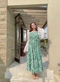 GREEN ZEBRA DRESS