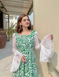 GREEN ZEBRA DRESS